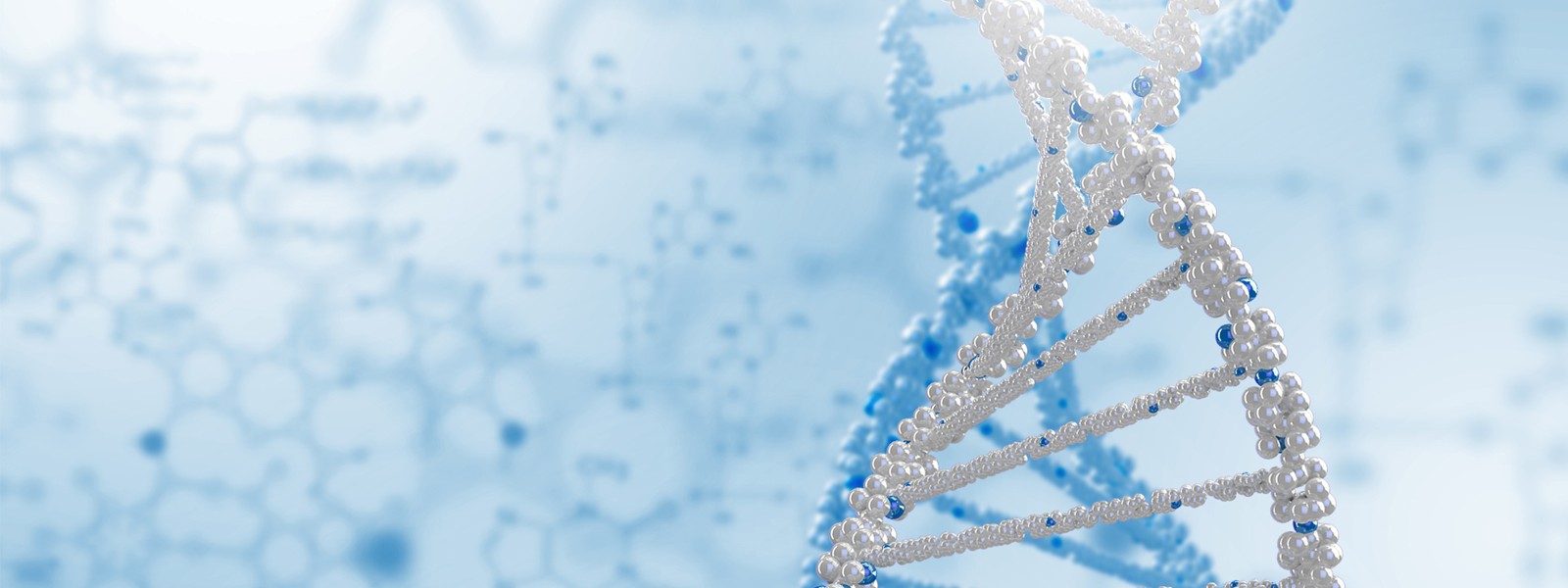 duplas-helices-de-dna-sobre-fundo-azul-desfocado-com-moleculas